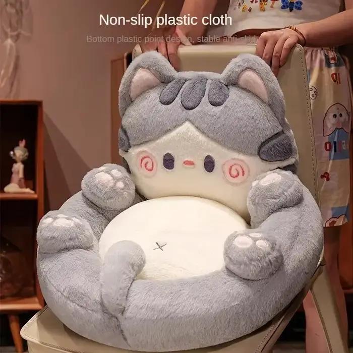 Tissu de maison PuTuan coussin mignon câlin chat dessin animé sol paresseux canapé ménage Tatami enfants cadeaux