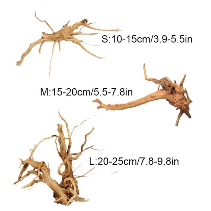 Tronc d'arbre naturel pour décoration d'aquarium, travail en bois, branches de bois flotté, ornements de poisson, fournitures de décoration précieuses