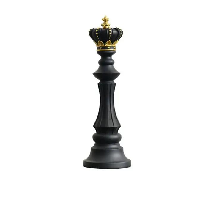 Statue d'échecs roi chevalier reine