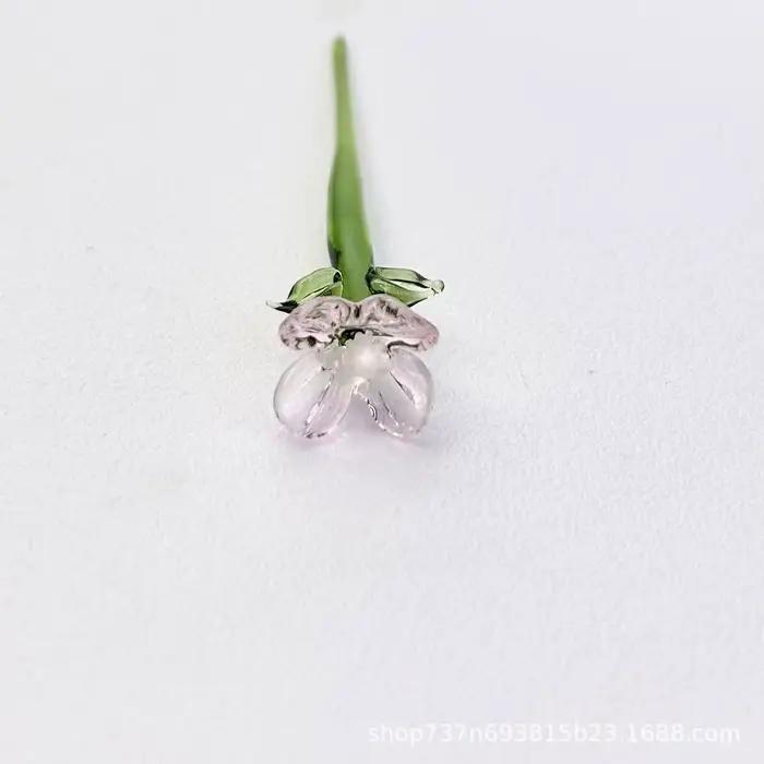 Mini Bouquet de fleurs de Simulation en verre