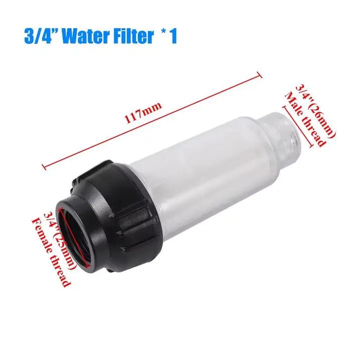 Filtre à eau pour nettoyeur haute pression, accessoire anti-colmatage robuste, ajustement universel pour voiture, camping-car, bateau, lavage extérieur