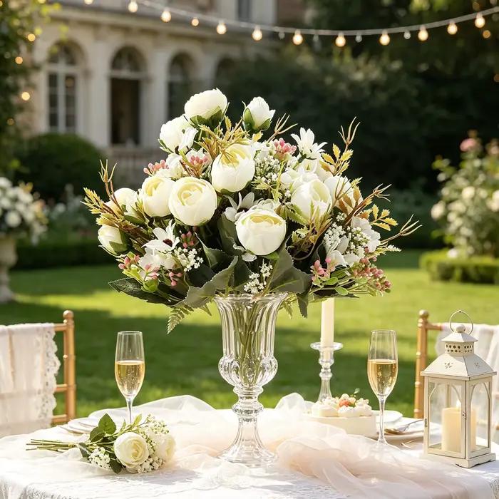 Fleurs artificielles en soie