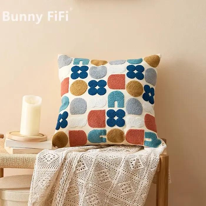 Housse de coussin florale