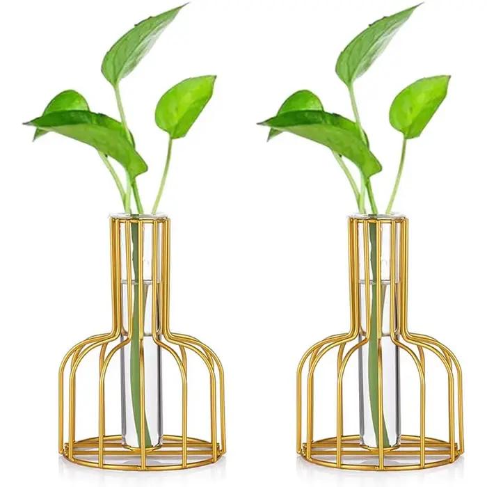 1 ensemble de Vase doré en métal