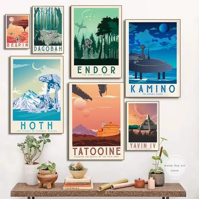 Affiches modernes de planète étoile