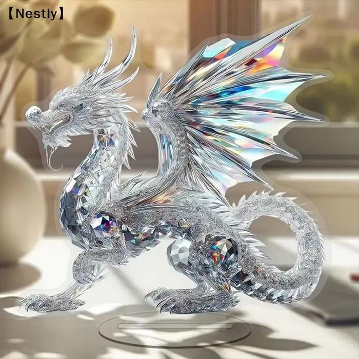 Figurine de paon décorative 2D
