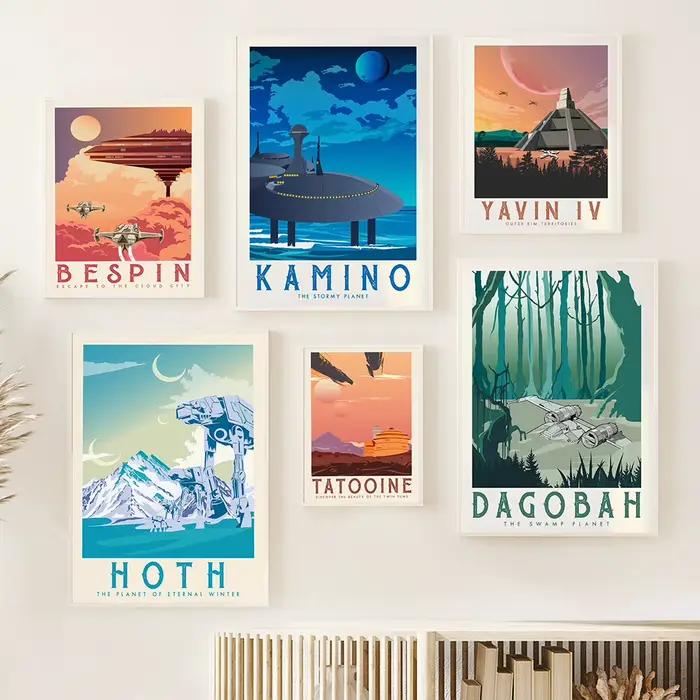 Affiches modernes de planète étoile