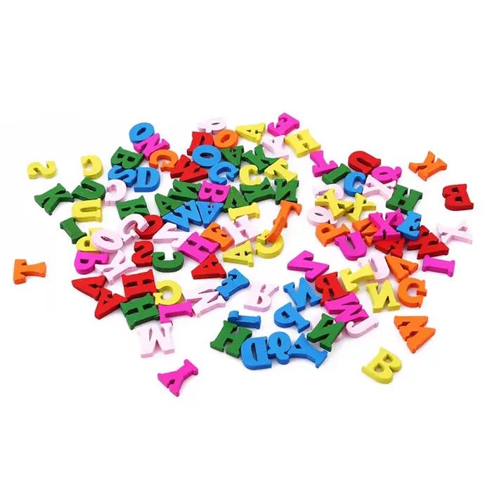 Lettres de l'Alphabet Décoratives en Bois Coloré pour Enfant