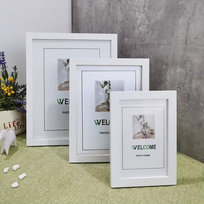 Cadre Photo en bois (10x15cm/15x20cm/20x25cm/A4)-bureau ou tenture murale