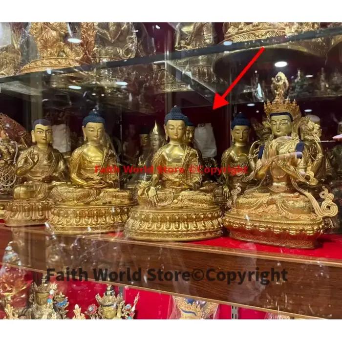 Statue de Bouddha TathagMiBuddha du Tibet et de la Thaïlande, reconstitueur bouddhiste, cuivre de haute qualité, protection efficace, 21cm, 2024