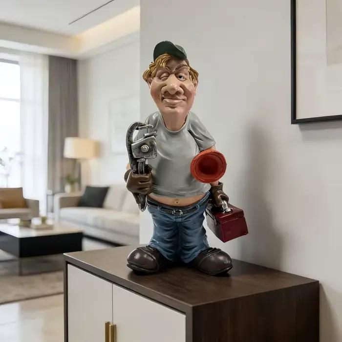 Statuette de plombier vintage
