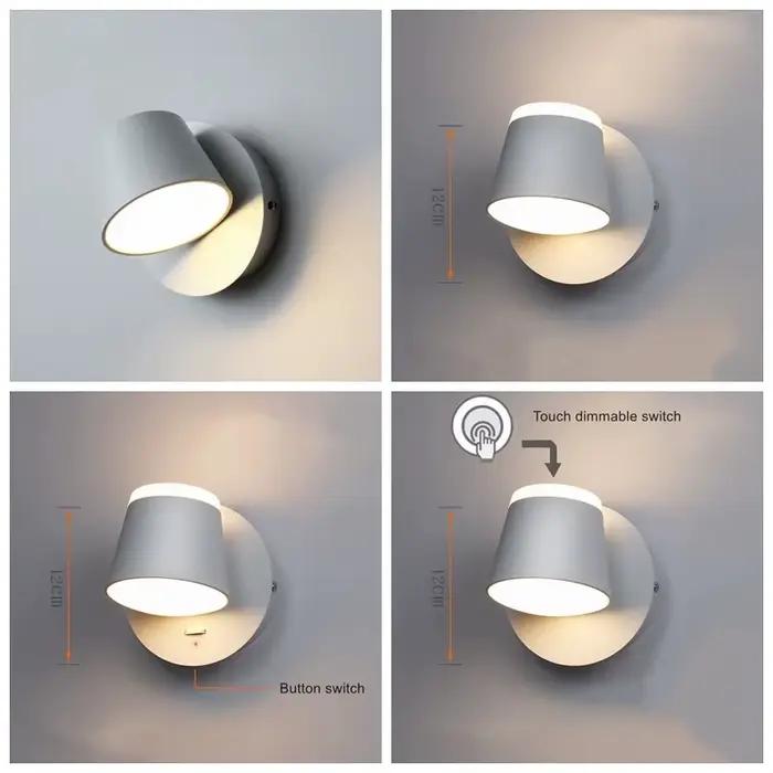 Lampe murale de chevet pour chambre à coucher