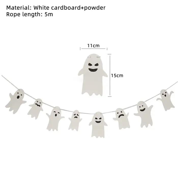 Guirlandes de fantômes mignons pour fête d'halloween, décor de fête de Festival de fantômes à faire soi-même, pour tours ou friandises, 2022
