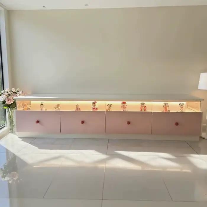 Meuble TV décoratif avec éclairage