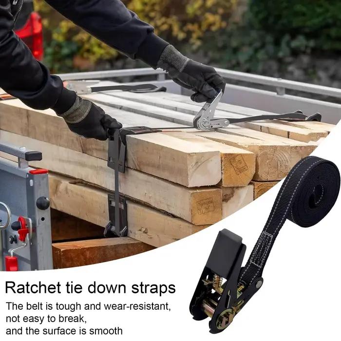 Tendeur à cliquet pour sangle de chargement, tendeur fixe pour voiture de fret, corde de serrage pour bagages, transport de marchandises, ceinture à cliquet extérieure