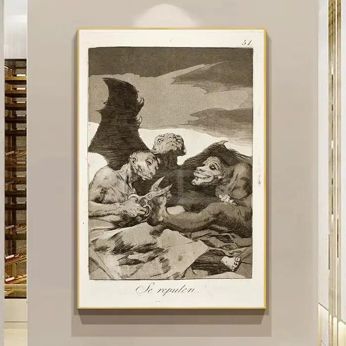Affiche de Gravure sur Toile de Francisco Goya