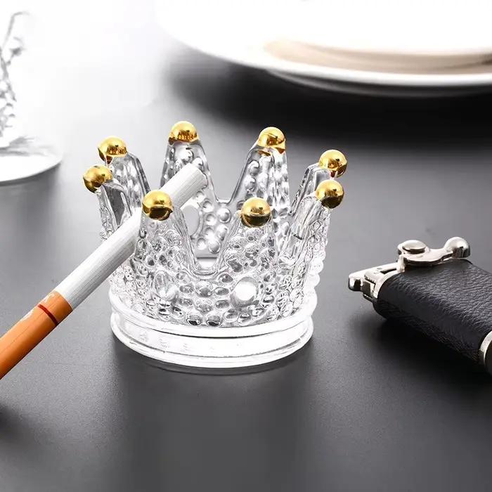 Chandelier parfumé en verre avec couronne en cristal européen pour décoration de maison romantique et sophistiquée occasions spéciales