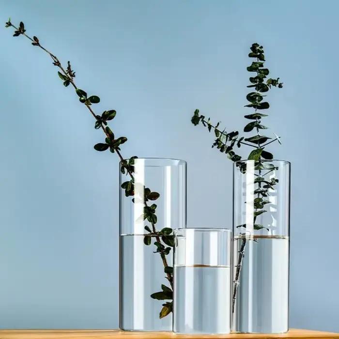 Cougie bougie en verre contemporain Vase