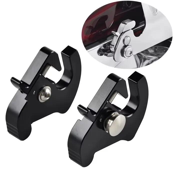 Kit de clips de loquet de support de montage de porte-bagages rotatif détachable noir pour Harley Touring Softail Sportster pour accessoire de moto