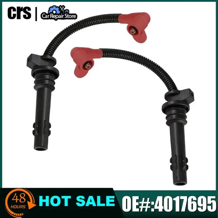Pièces automobiles 2 fils de bougie d'allumage 4017695 4017694 pour Polaris RZR XP 1000 2014-2021 Sport Premium 2021-2023 High Lifter 2021-2022
