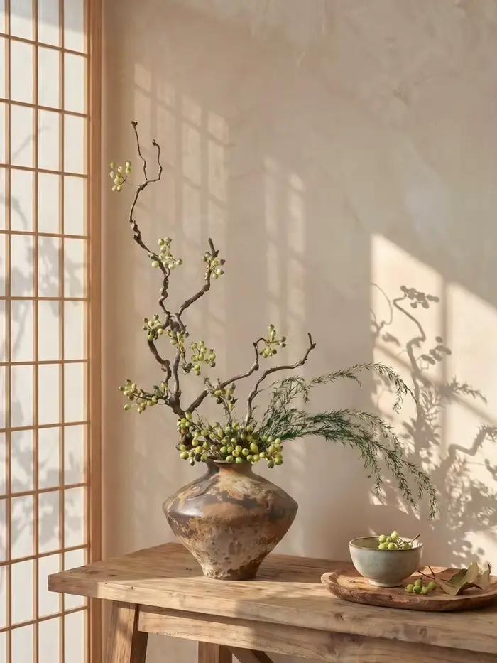 Vase décoratif haut de gamme Wabi Sandy Wind