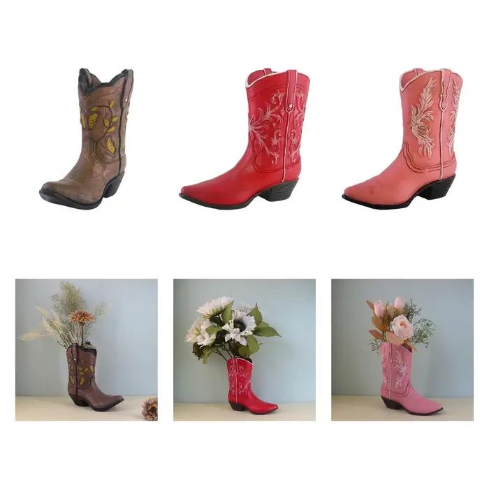Vase de botte de Cowgirl
