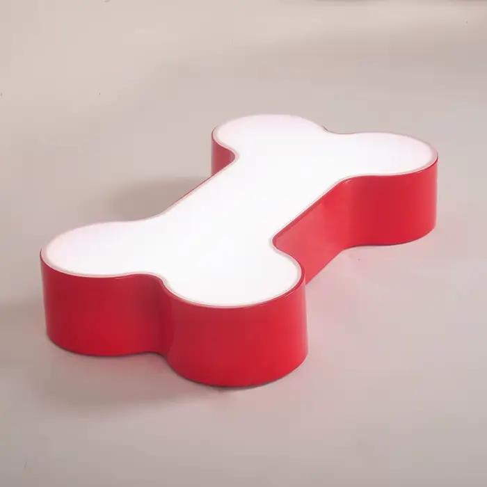 2025 moderne bref corps coloré chambre acrylique LED plafonnier maison déco chambre d'enfants os de chien fer plafonnier