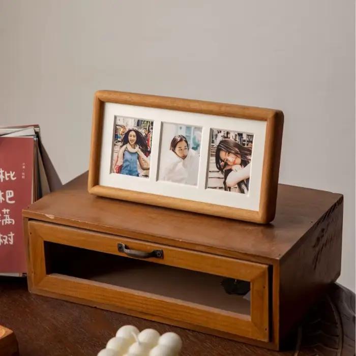 Cadres photo multi-grilles en bois massif