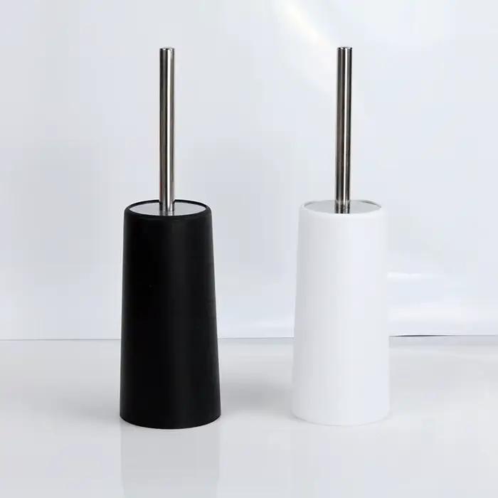 Brosse de toilette dorée avec support