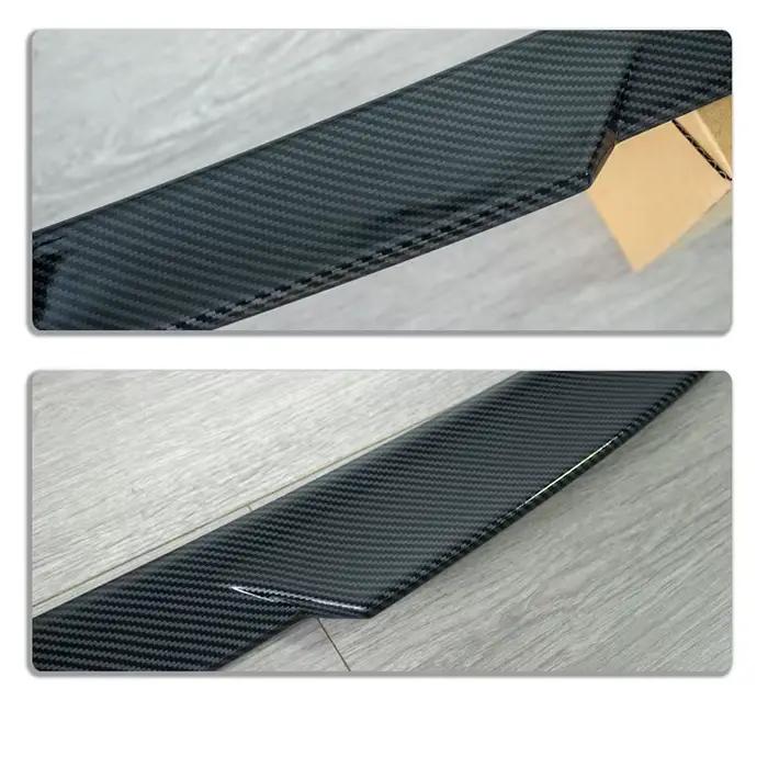 Accessoires de voiture adaptés pour Kia K4 berline 2024 2025 2026, lèvre d'aile de coffre de porte arrière en fibre de carbone noire