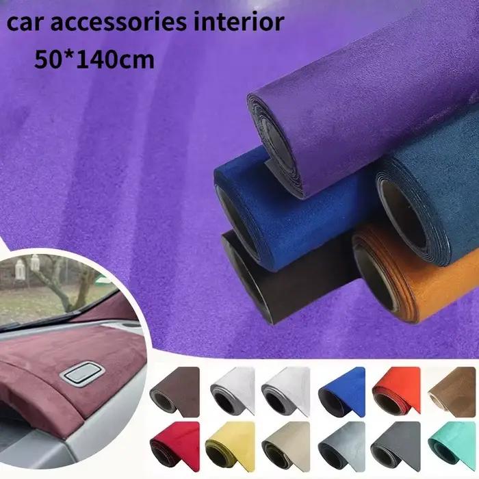 Idées de décoration intérieure de voiture : Tissu en daim auto-adhésif extensible pour la modification des panneaux de porte et des plans de travail, compatible avec Audi A4 B9