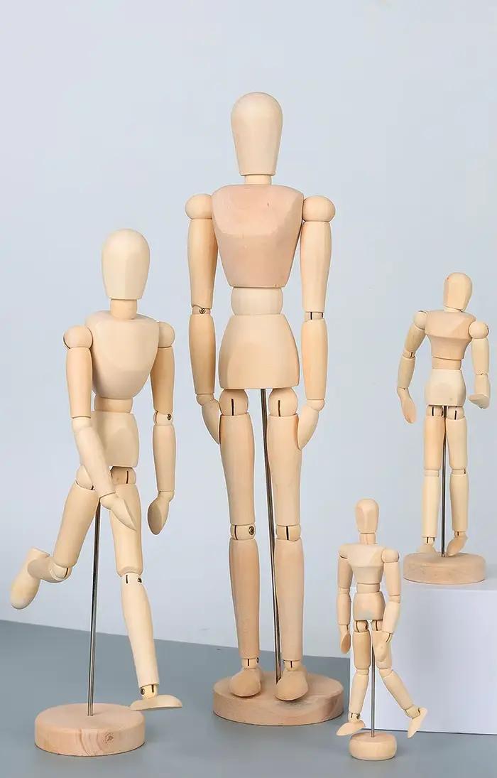 Figurine à main en bois pour la décoration de la maison