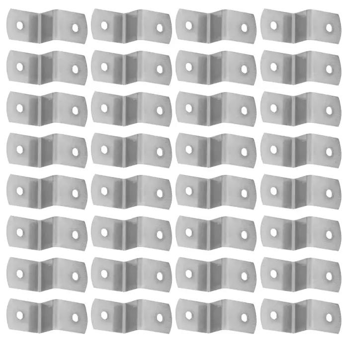 50 pièces argent Z Clips supports de cadre Photo attaches