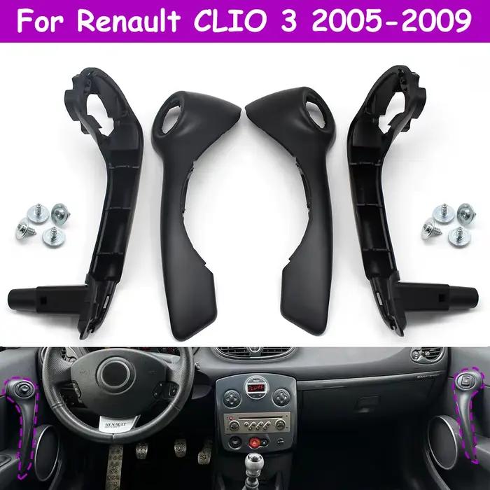 CLIO 3 Kit d'assemblage de poignée de porte intérieure avant gauche droite de voiture de remplacement pour Renault 2005-2009 8200815900 8200815918
