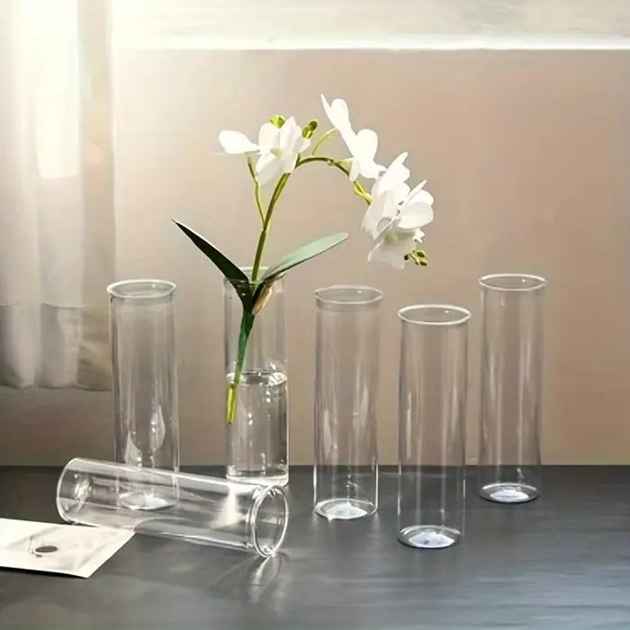 15/20 vases cylindriques en plastique