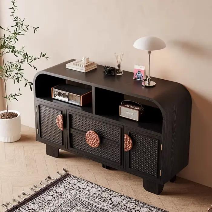 Artisanat organiser salon armoire en bois Vintage coin vitrine Curio milieu du siècle Vetrina Soggiorno décoration de la maison