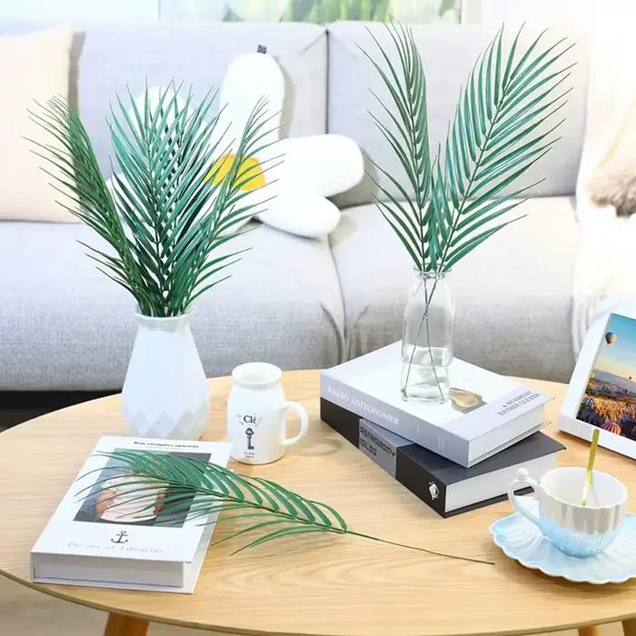 Plantes artificielles Tropical Palmier Feuilles Maison Chambre Table Cour Décoration De Jardin Accessoires Photographie Prop Festival De Mariage
