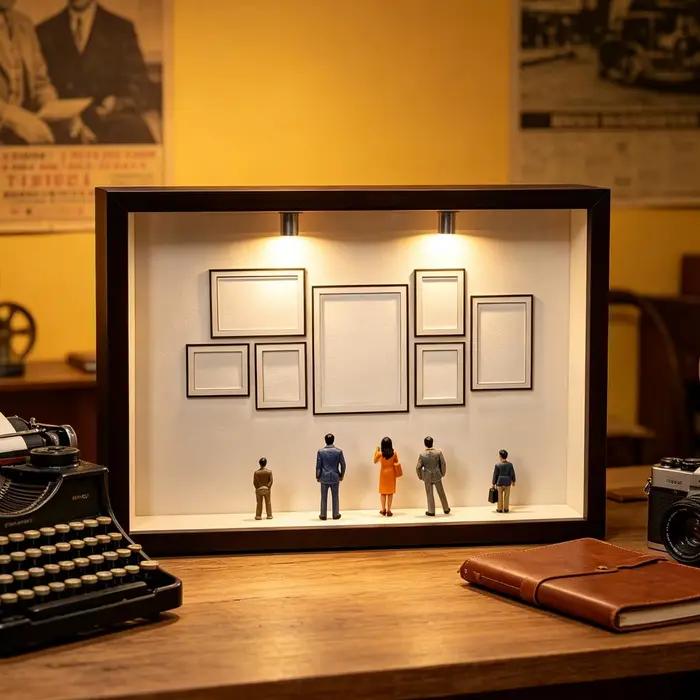 Boîte de musée DIY avec éclairage
