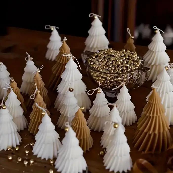 Moule en Silicone pour bougie d'arbre de noël