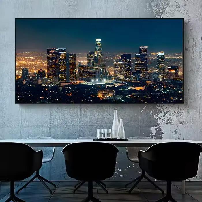 Impressions sur toile de paysage urbain Los Angeles New York Manhattan pour décoration murale moderne à offrir occasions spéciales
