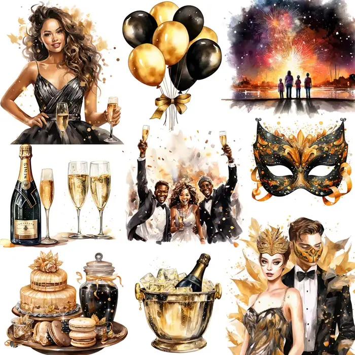Autocollants décoratifs pour travaux manuels et Scrapbooking