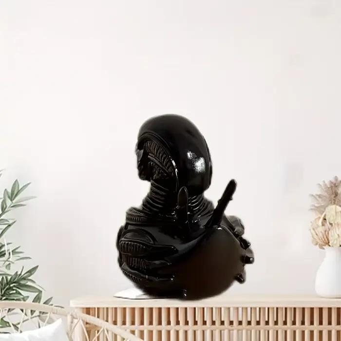 Statue de canard extraterrestre en résine