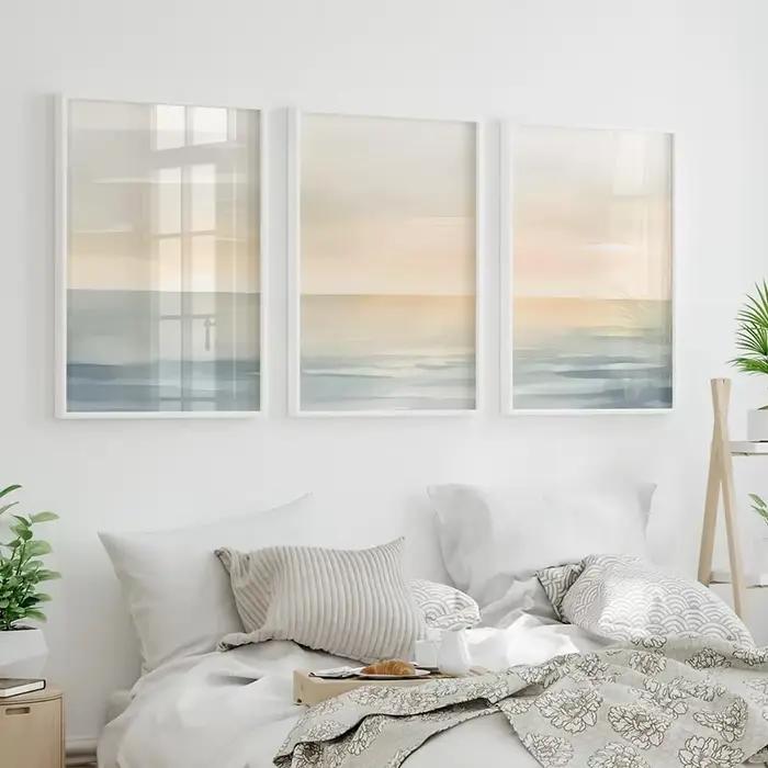 Lot de 3 tableaux muraux en toile