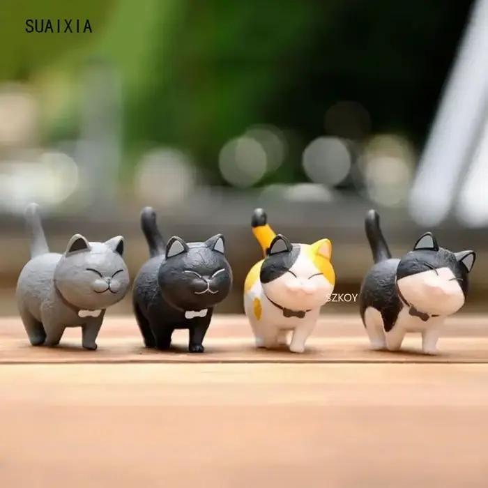 Mini Statue de chaton, modèle Animal de Simulation