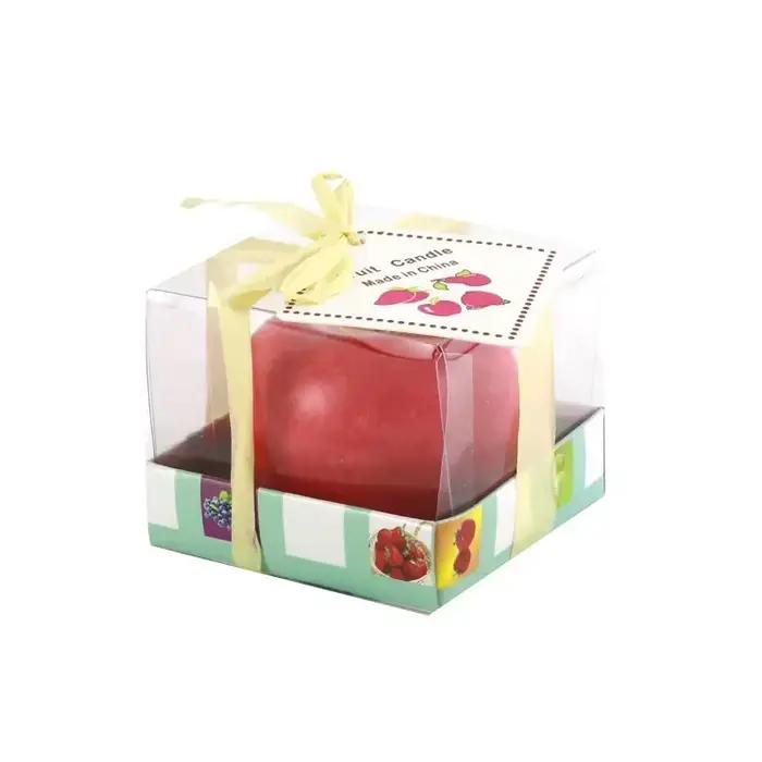 Bougie pomme créative, cadeau de réveillon de Noël