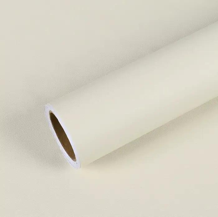 Papier peint auto-adhésif couleur crème