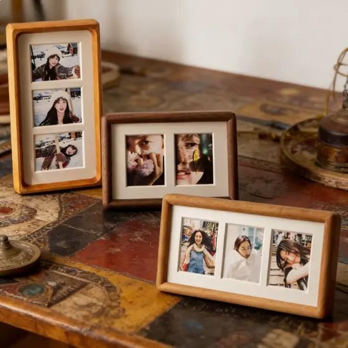 Cadres photo multi-grilles en bois massif