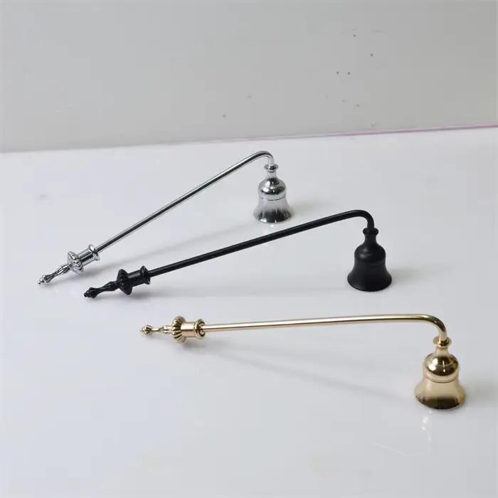 Support de pilier moderne en aluminium et fer pour bougie avec cloche pratique pour la maison occasions spéciales