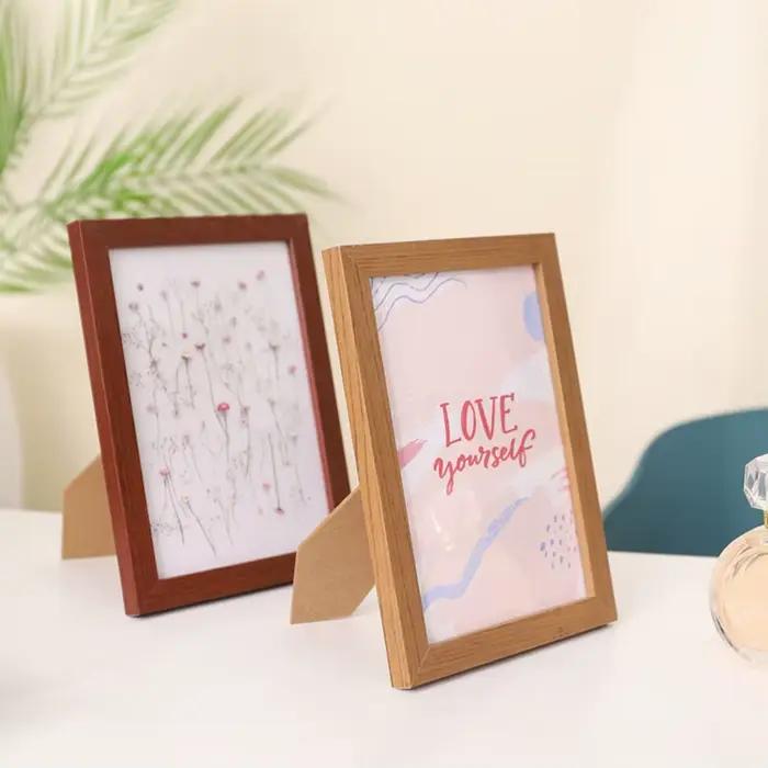 Cadre Photo en bois pour tenture murale 10X15cm 15X20cm 20X25cm A4