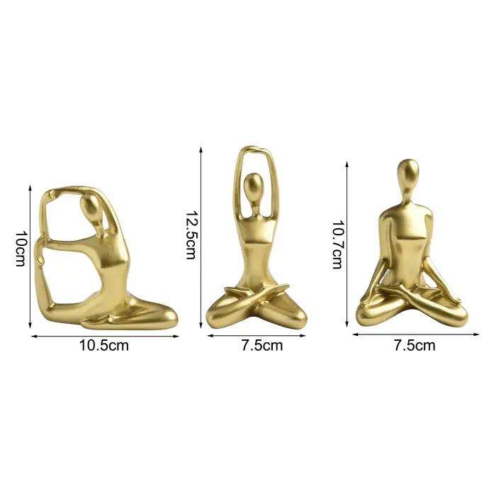Statues de yoga décoratives